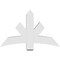 Ekena Millwork Alberta Architectural Grade PVC Gable Bracket, 48"W x 30"H x 6"D x 6"F, 15/12 Pitch GBP048X30X0606ALB00 - alternate 4